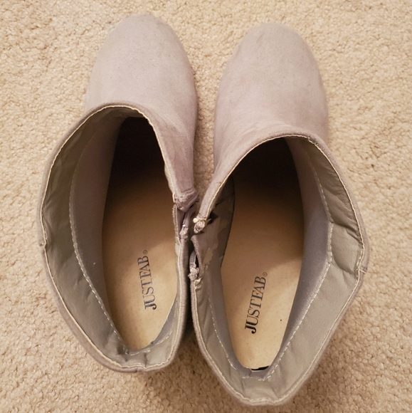 Gray Ankle Boots - Picture 4 of 5